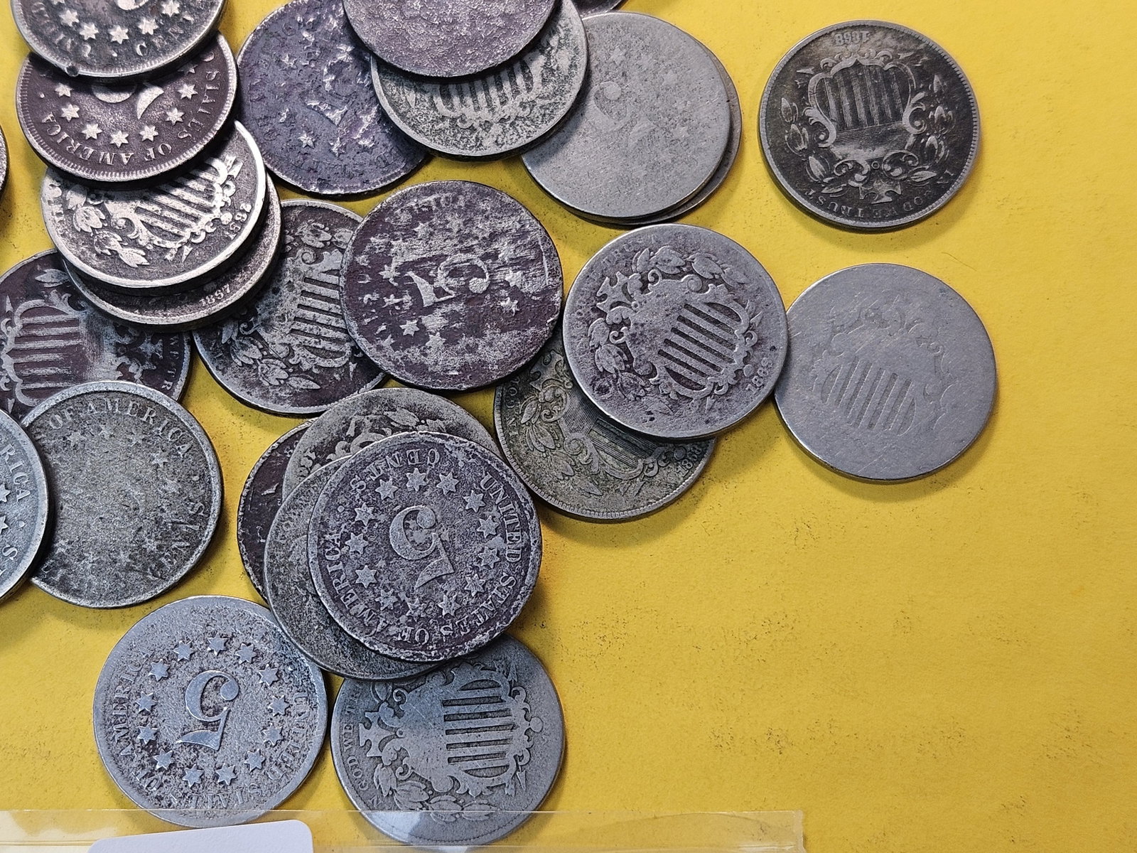 Bag of Forty Mixed Shield Nickels - 3