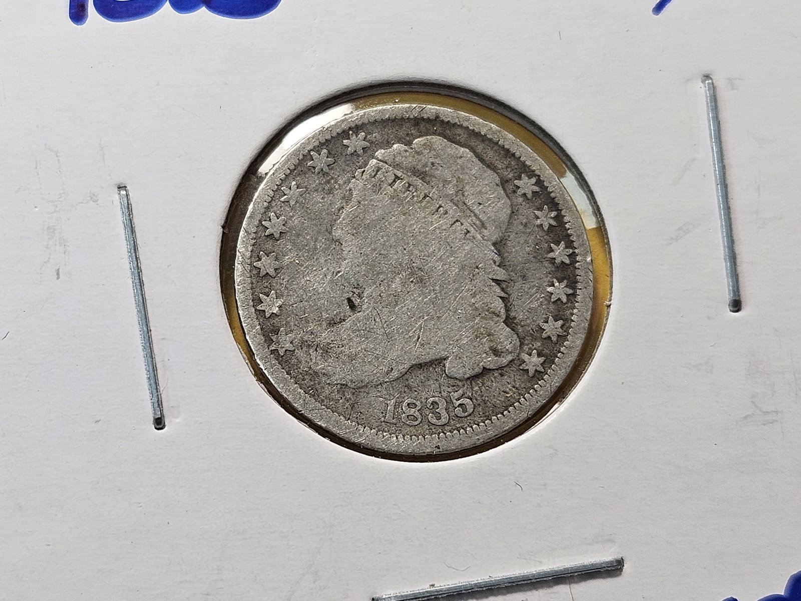Two Circulated Bust Silver Dimes - 3
