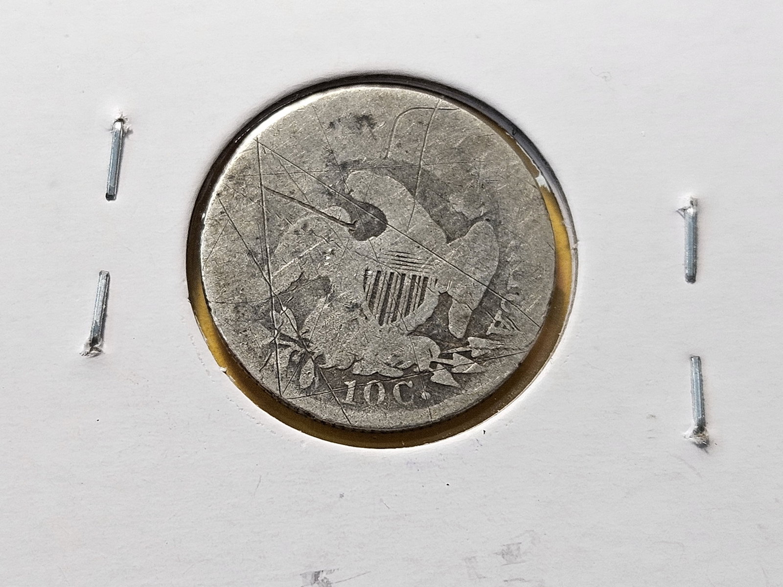 Two Circulated Bust Silver Dimes - 6