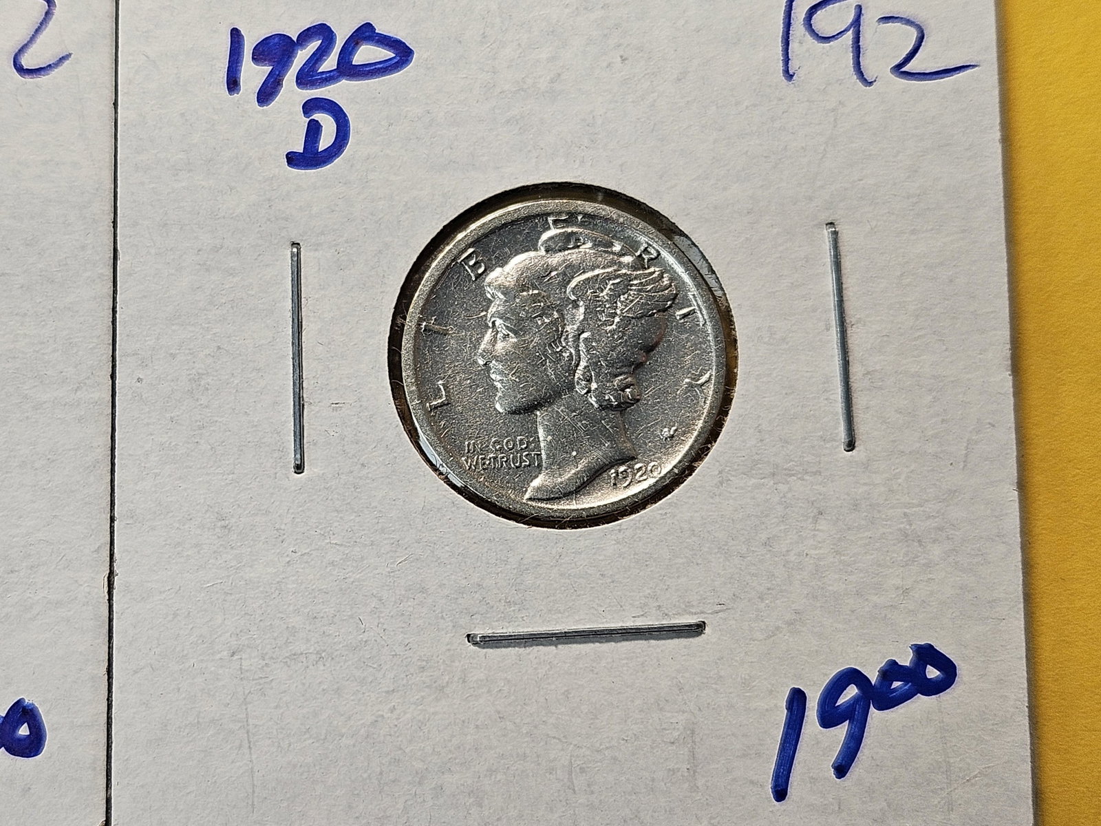 Six Circulated US Silver Dimes - 3