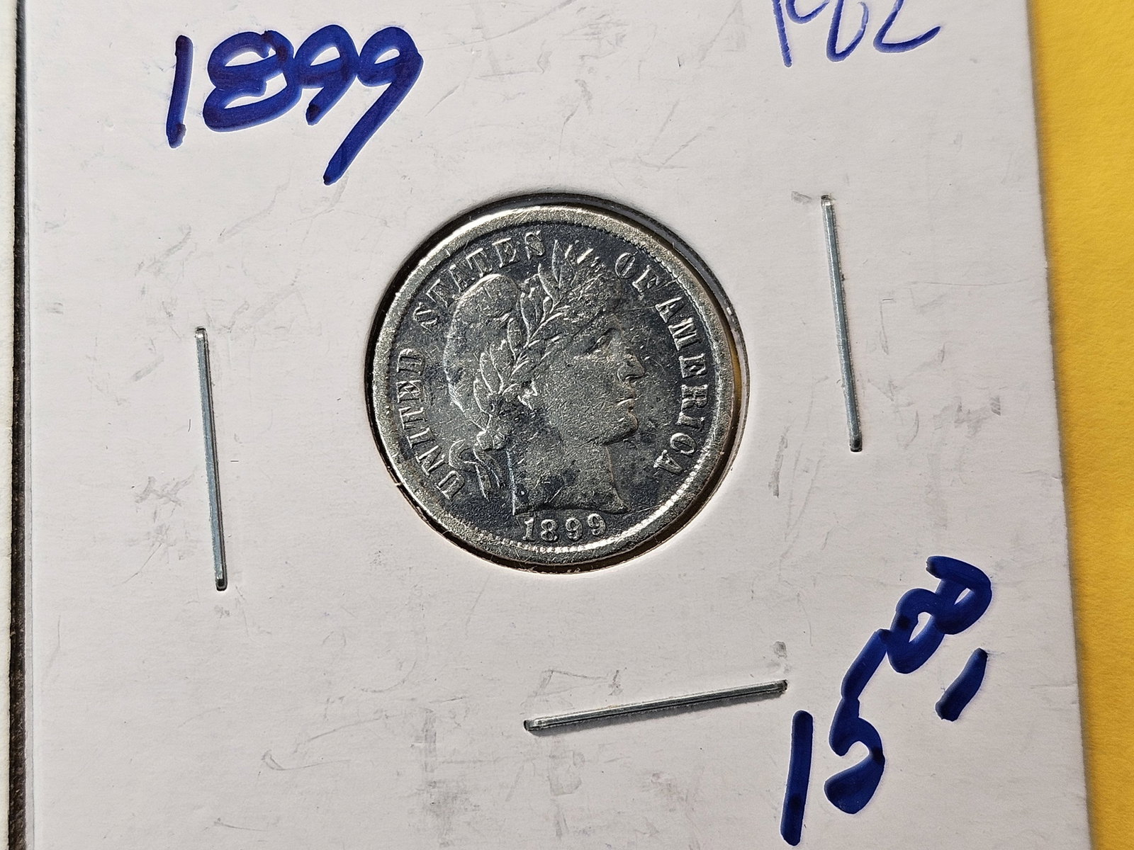Six Circulated US Silver Dimes - 5