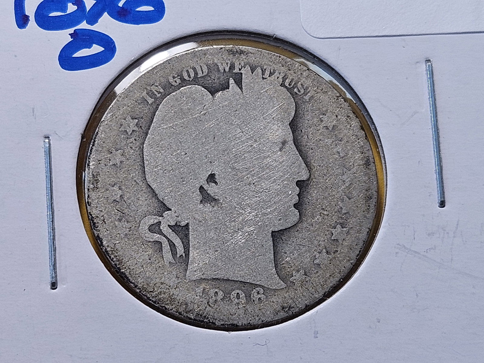 Better Date 1896-O Barber Silver Quarter (1 of 4)