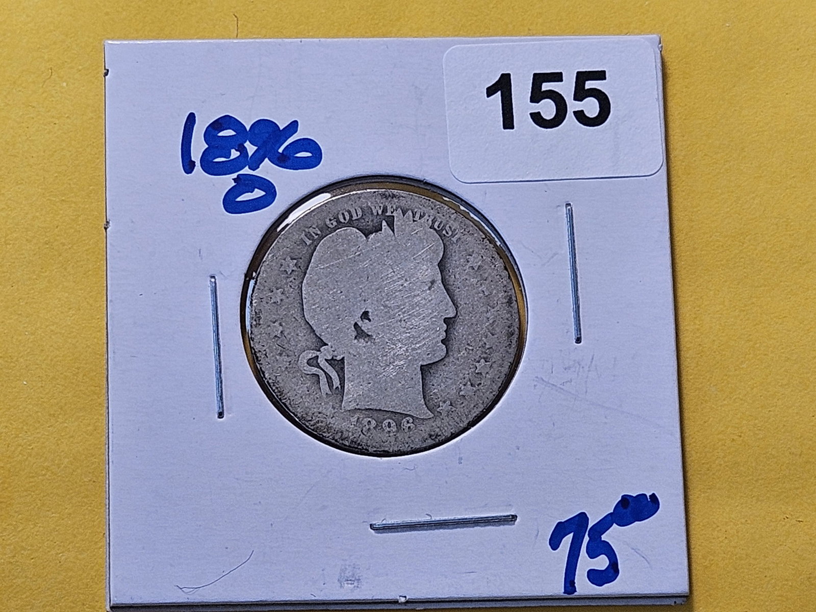 Better Date 1896-O Barber Silver Quarter - 2