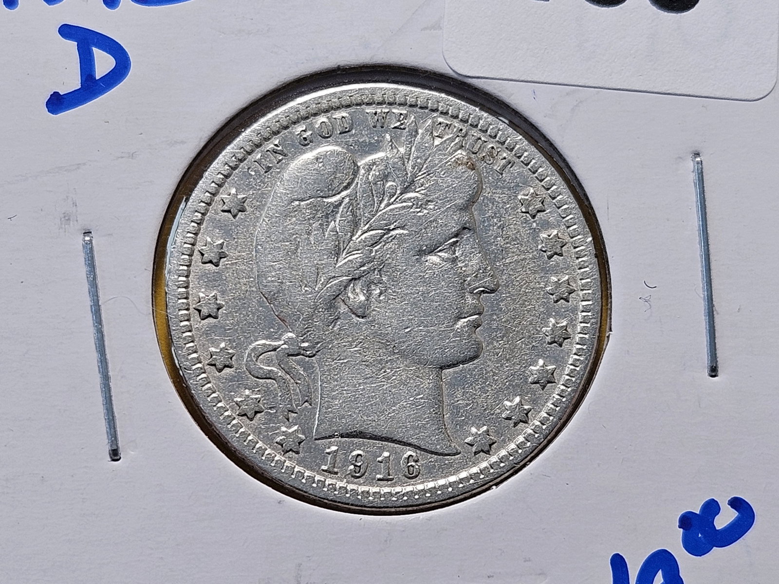 Two Circulated Barber Silver Quarters - 2