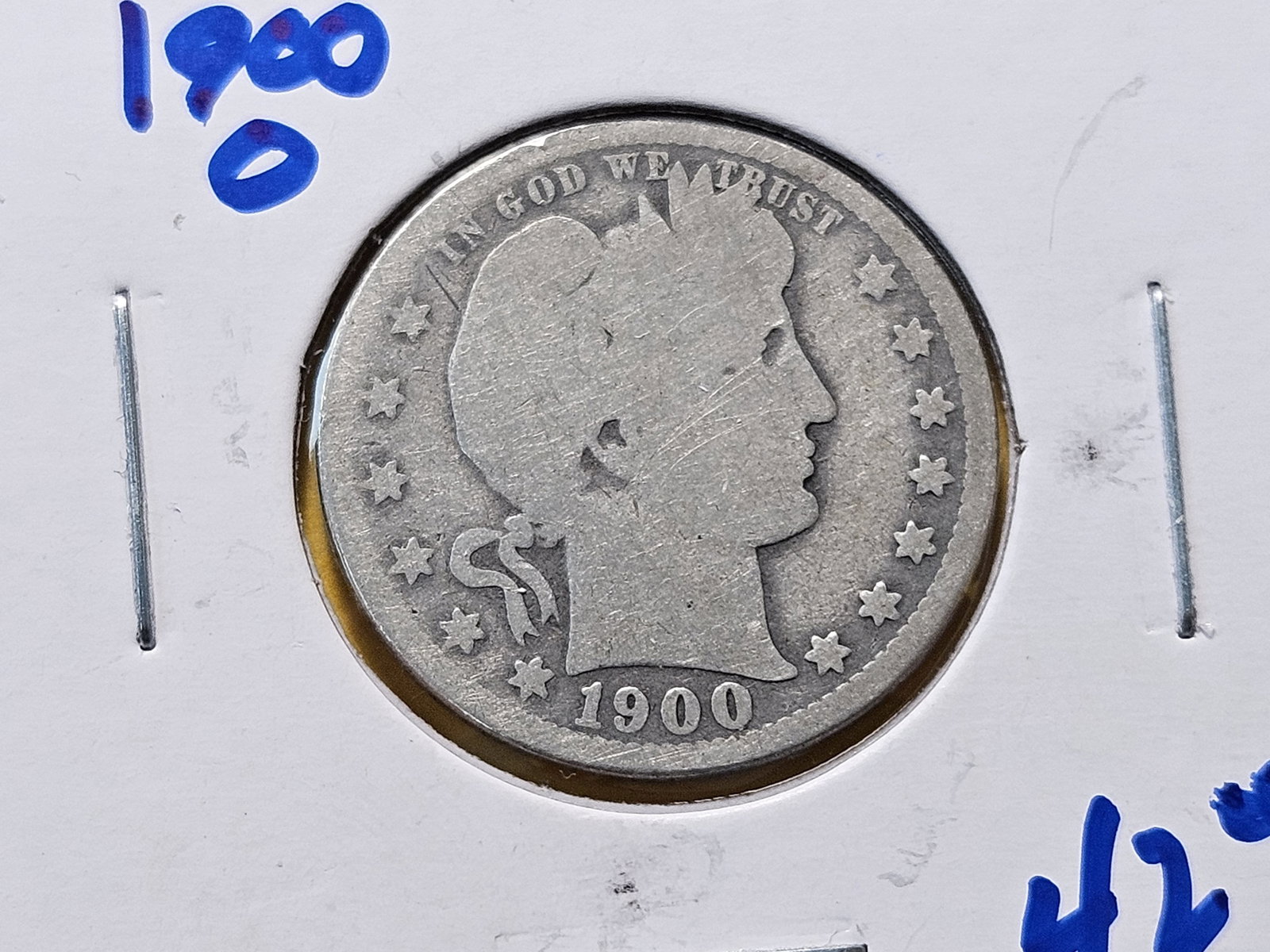 Two Circulated Barber Silver Quarters - 3