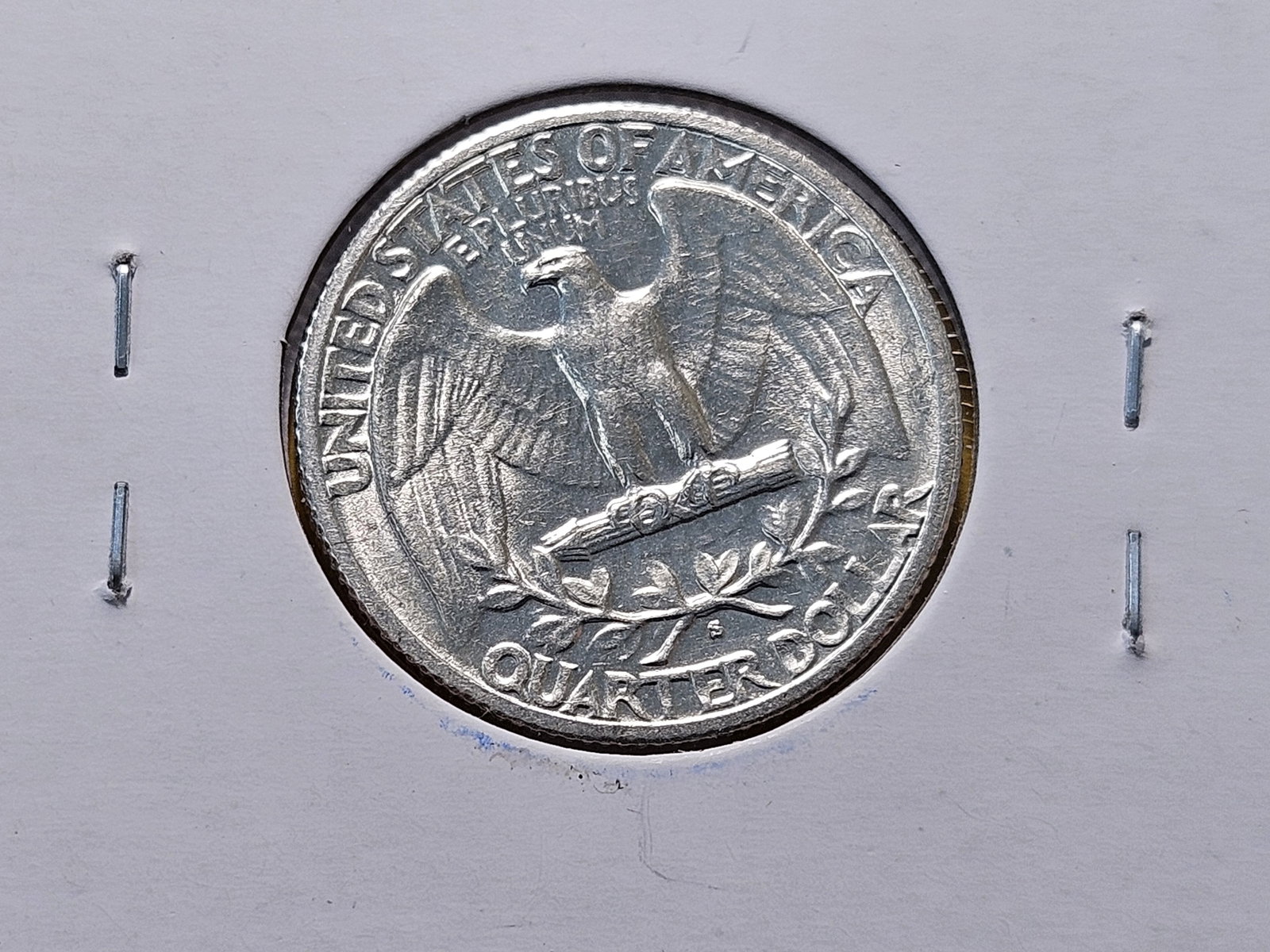 Three About Uncirculated Washington Silver Quarters - 6