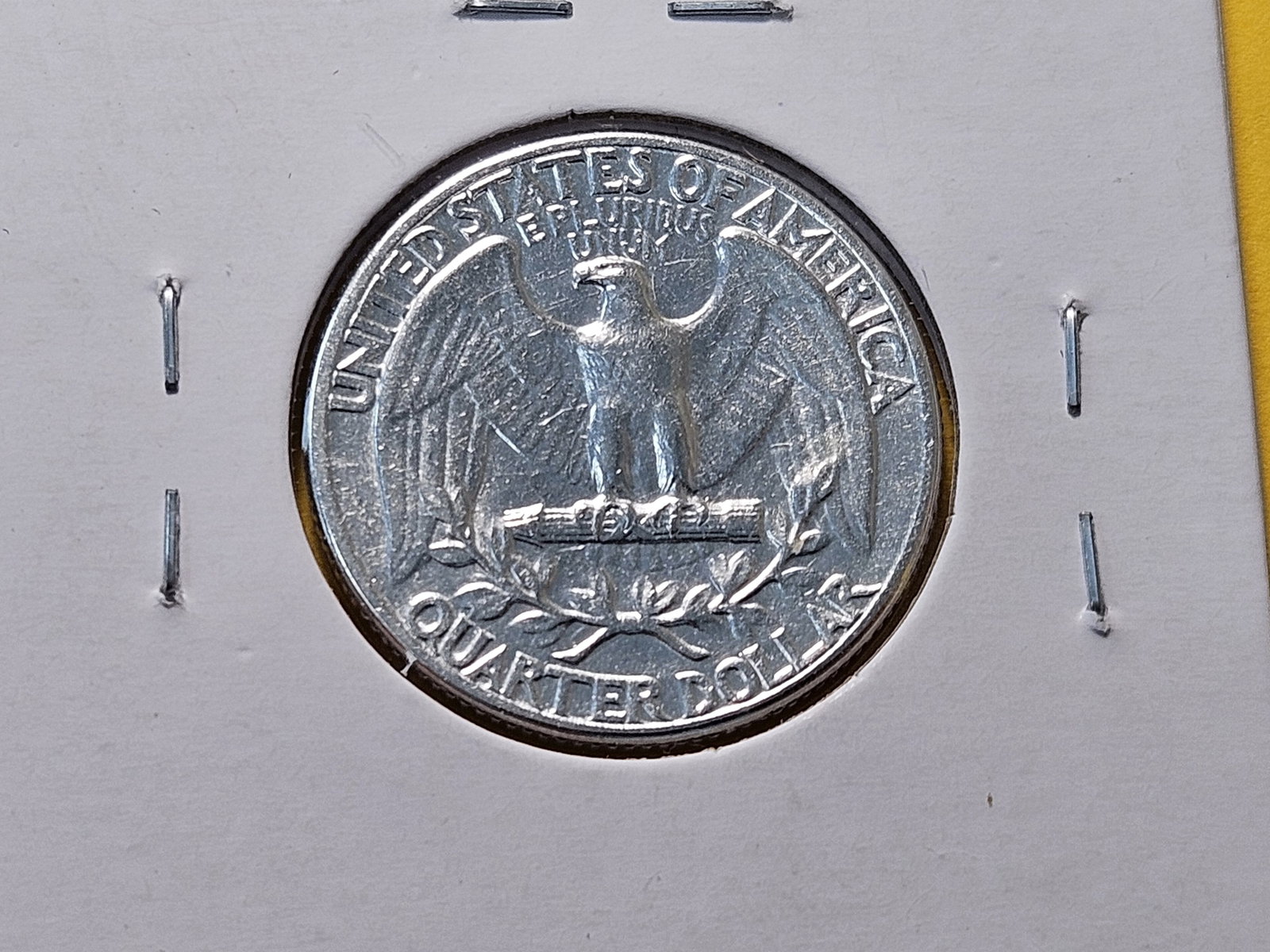 Three About Uncirculated Washington Silver Quarters - 7