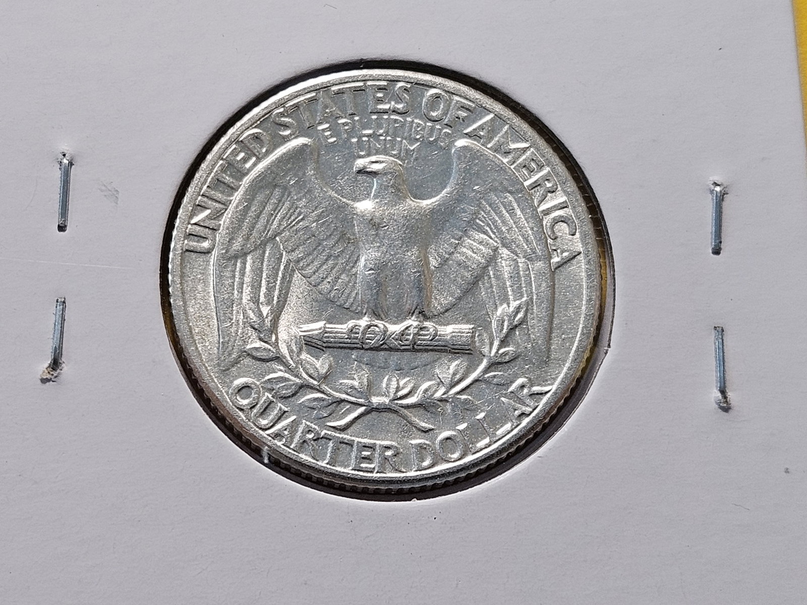 Three About Uncirculated Washington Silver Quarters - 8