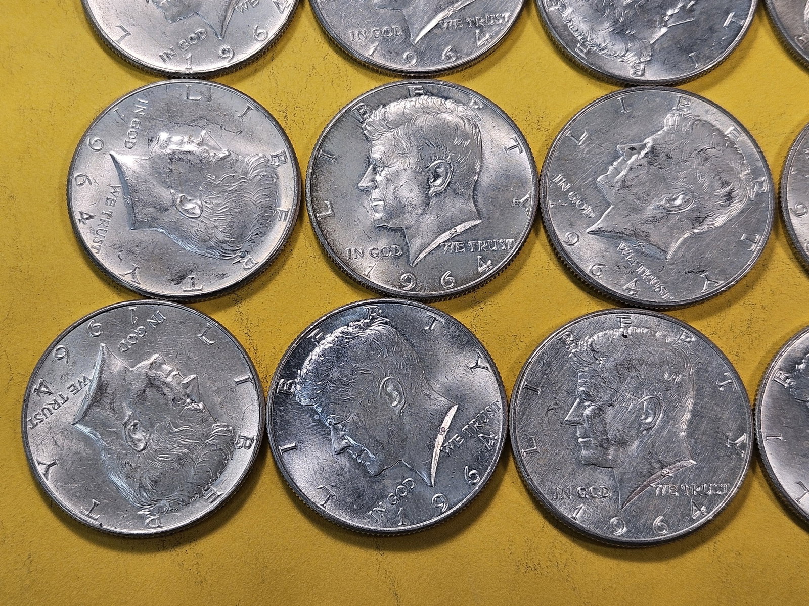 Nineteen 1964 Kennedy Silver Half Dollars - 4