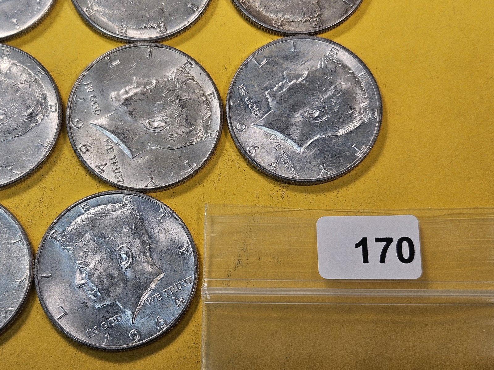 Nineteen 1964 Kennedy Silver Half Dollars - 5