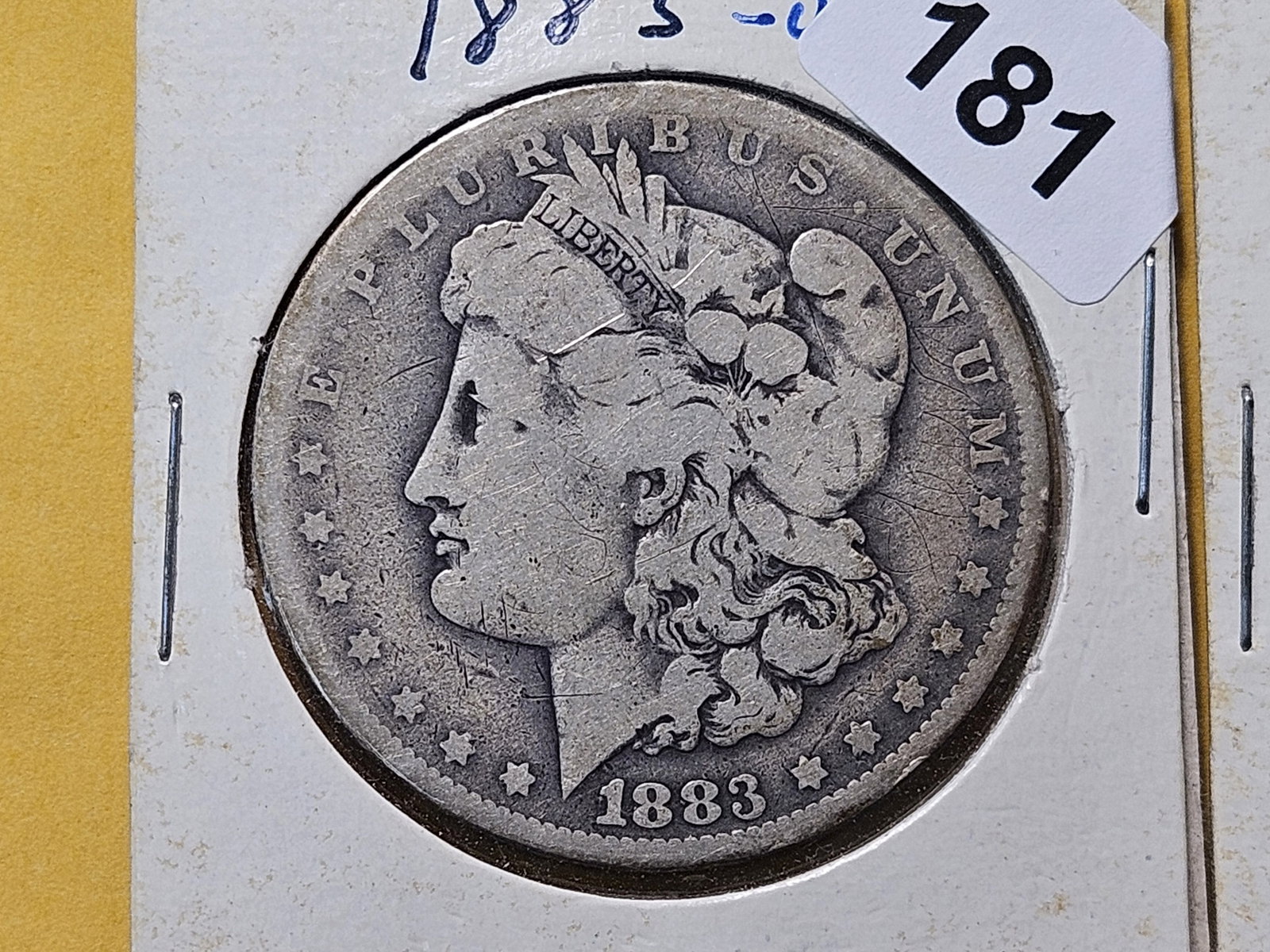 Three Circulated Morgan Silver Dollars - 2