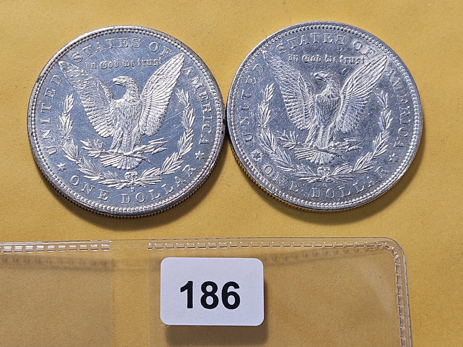 Two About Uncirculated Morgan Silver Dollars - 3