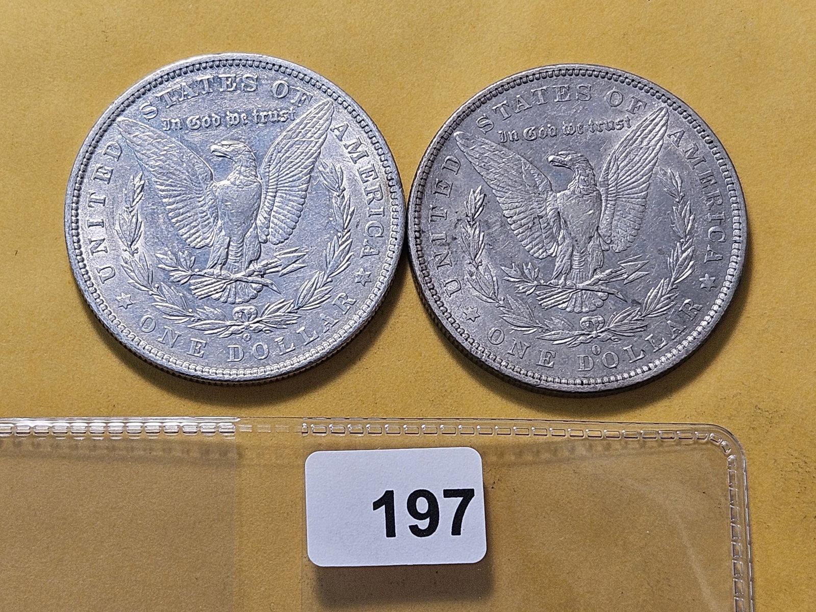 Two About Uncirculated Morgan Silver Dollars - 3