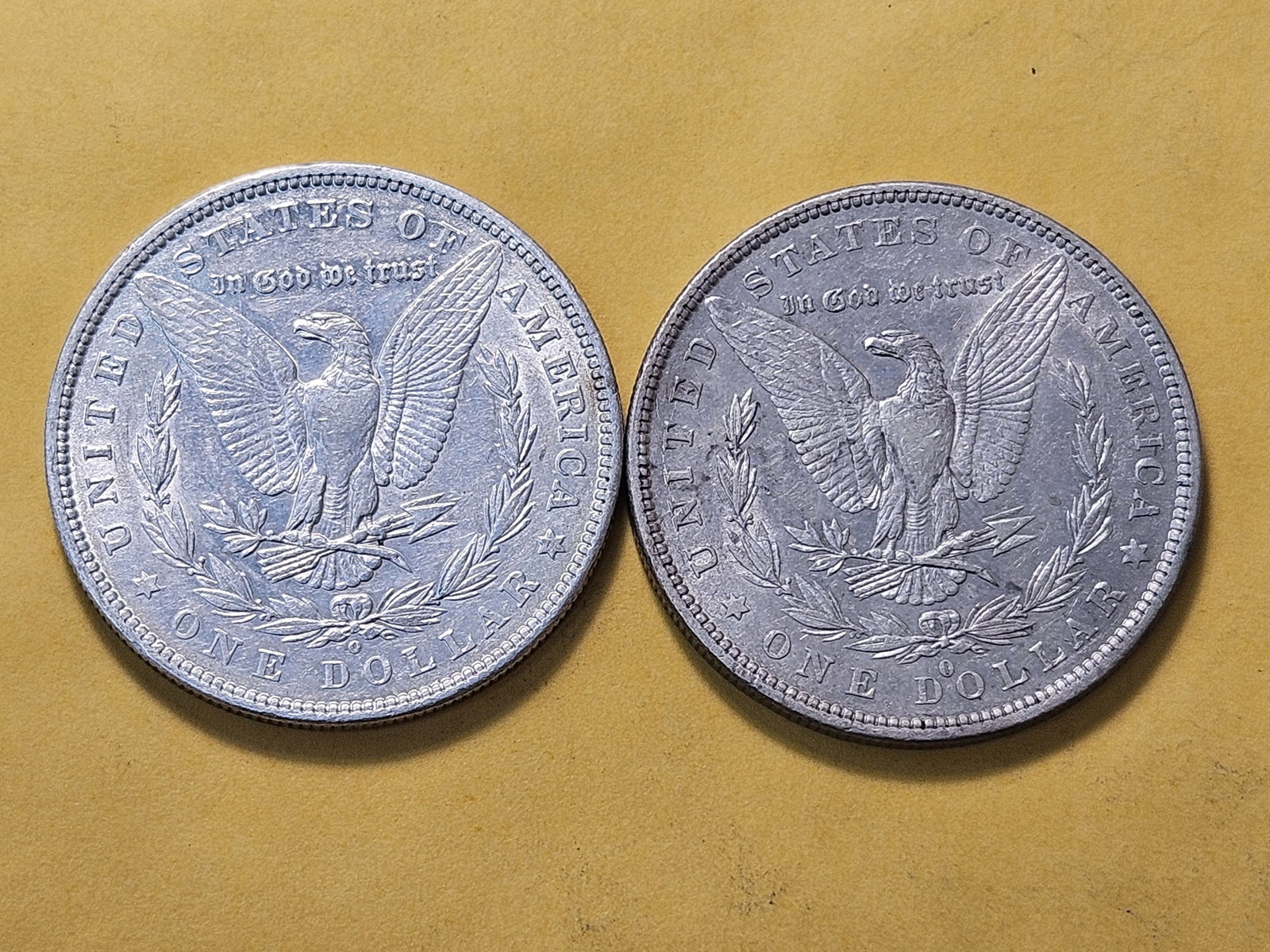 Two About Uncirculated Morgan Silver Dollars - 4