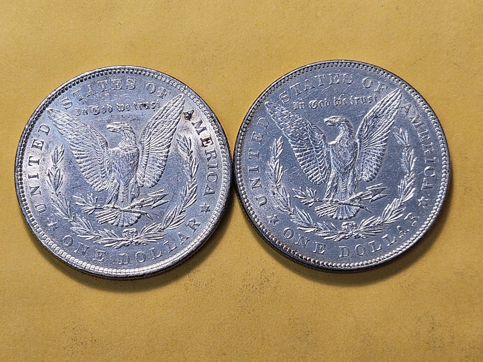 Two About Uncirculated Morgan Silver Dollars - 4