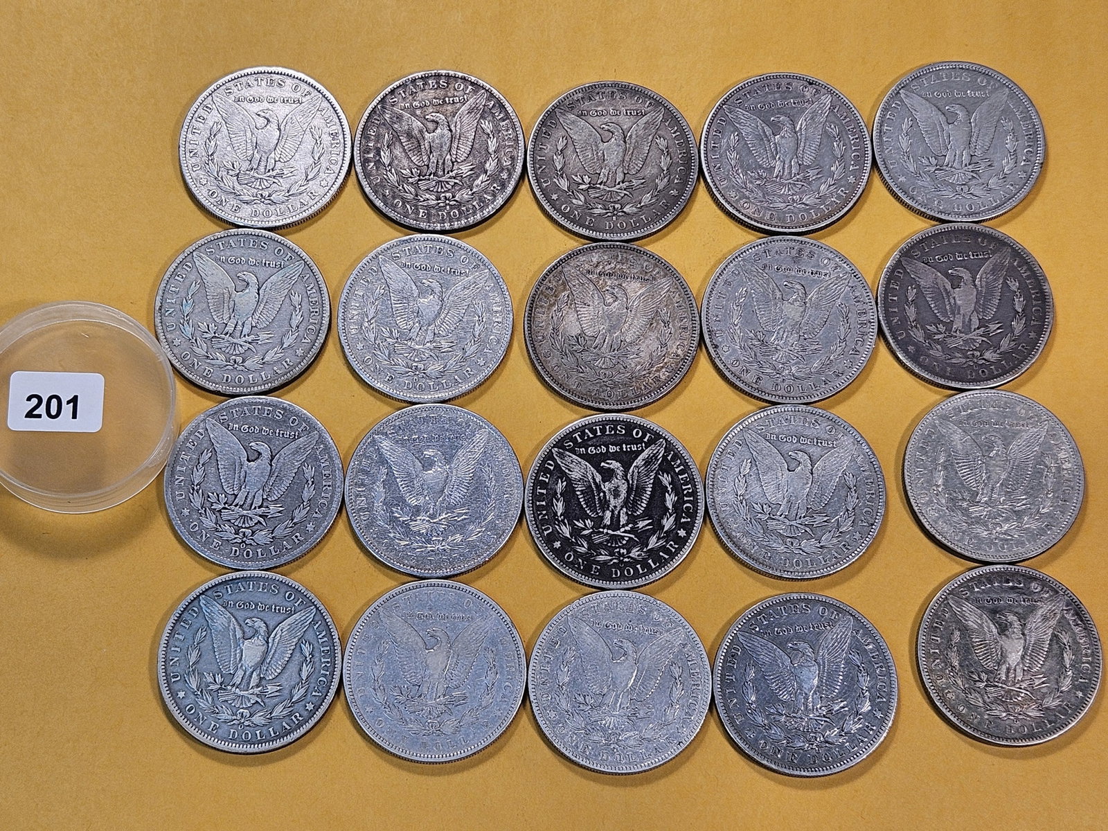 *FULL ROLL* Twenty Morgan Silver Dollars - 6