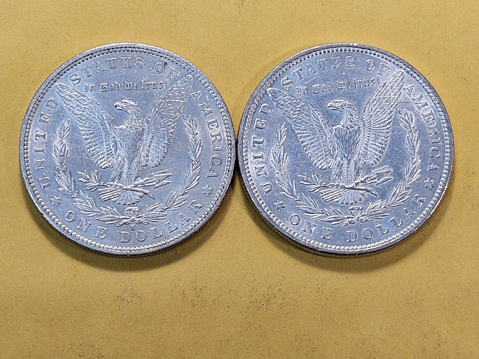 Two About Uncirculated Morgan Silver Dollars - 4