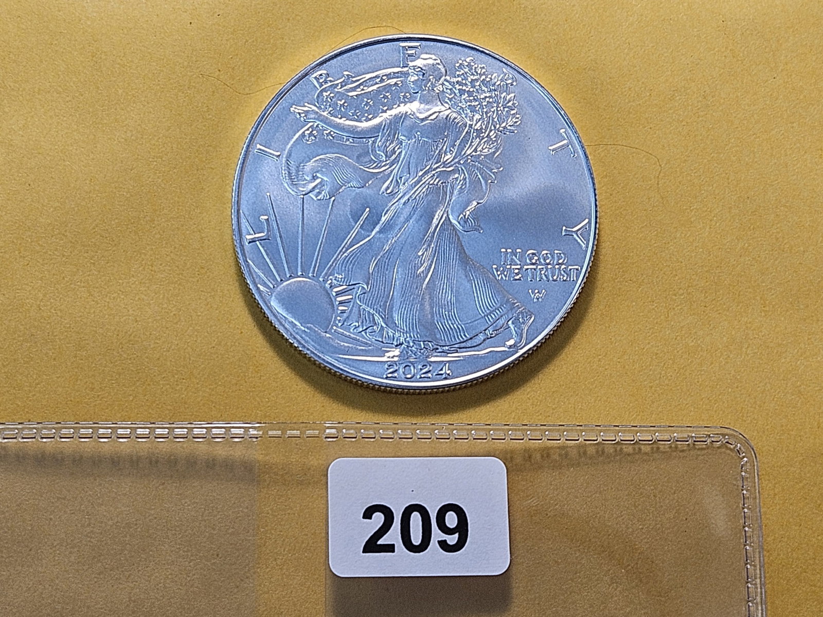 GEM Brilliant Uncirculated 2024 American Silver Eagle: Straight from a US Mint Roll
