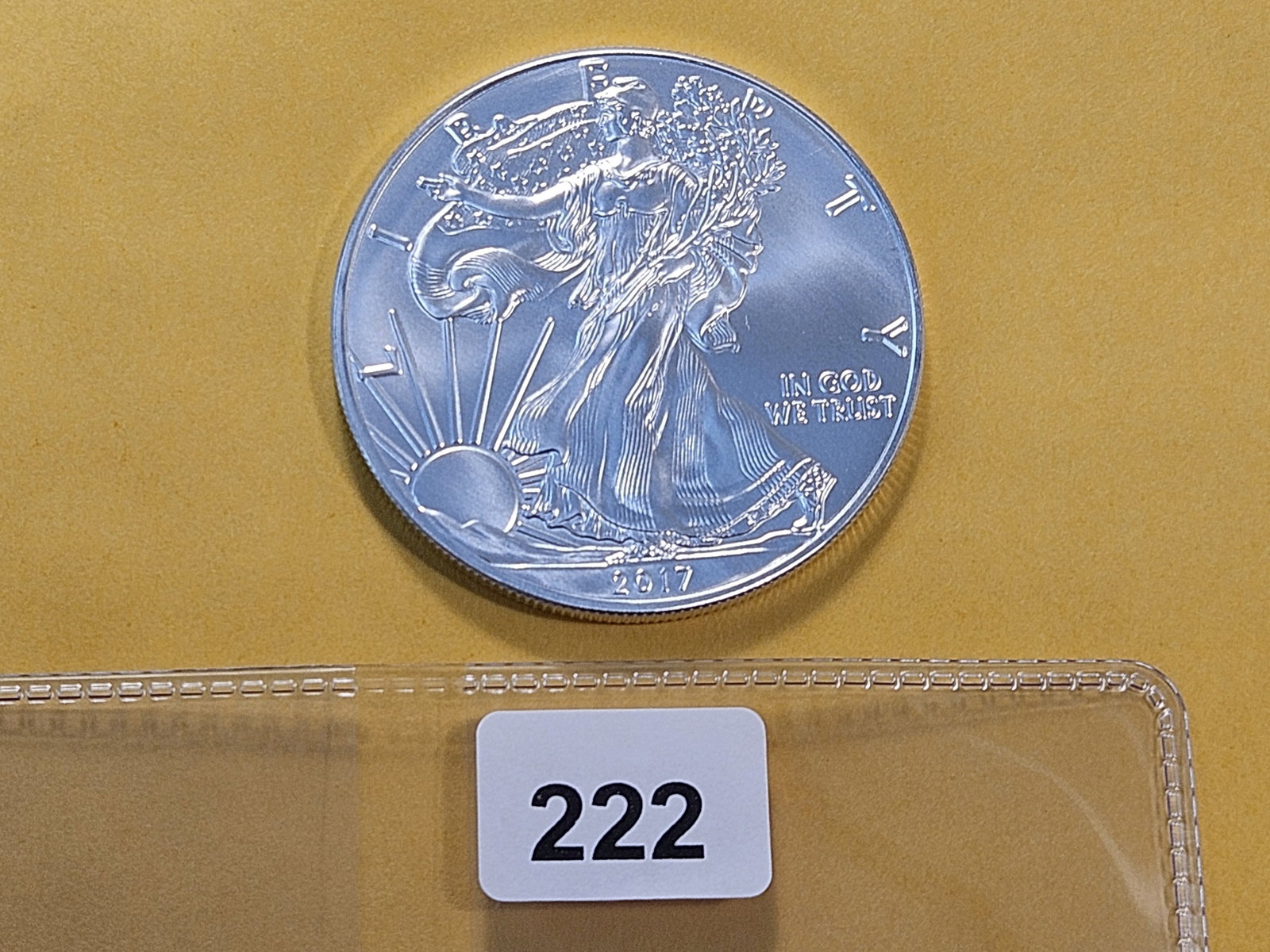 GEM Brilliant Uncirculated 2017 American Silver Eagle: Roll Fresh!