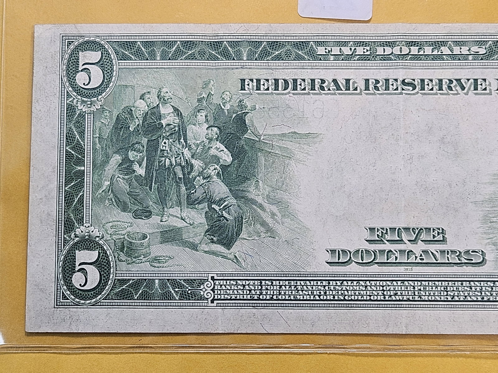 Better Grade Series 1914 Five Dollar Large Size Federal Reserve Note - 5