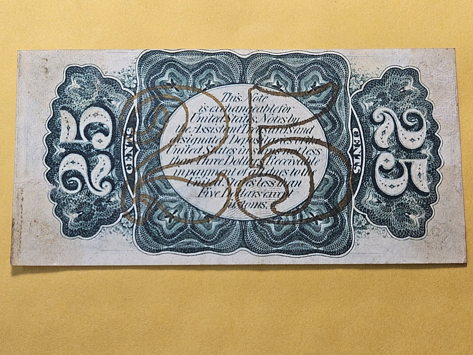 Series 1863 United States 25 Cent Fractional Currency Note - 4