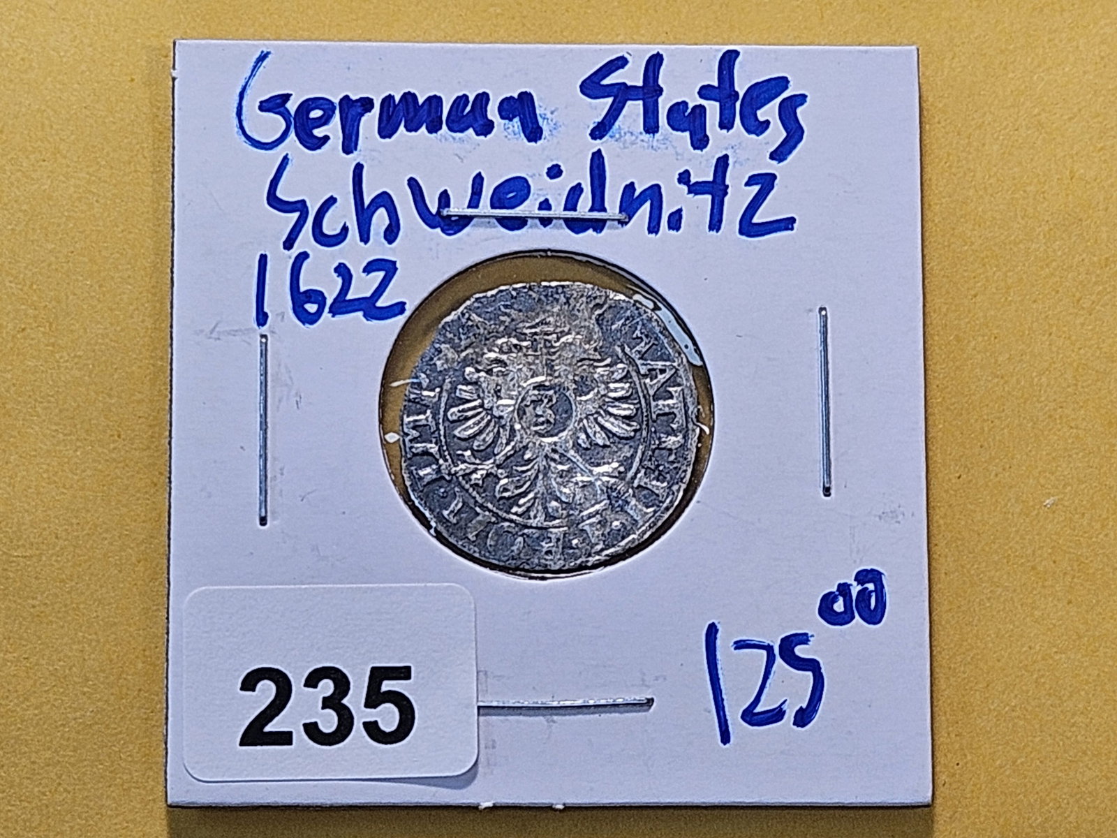 1622 German States Schweidnitz Silver 6 Kreuzer - 2