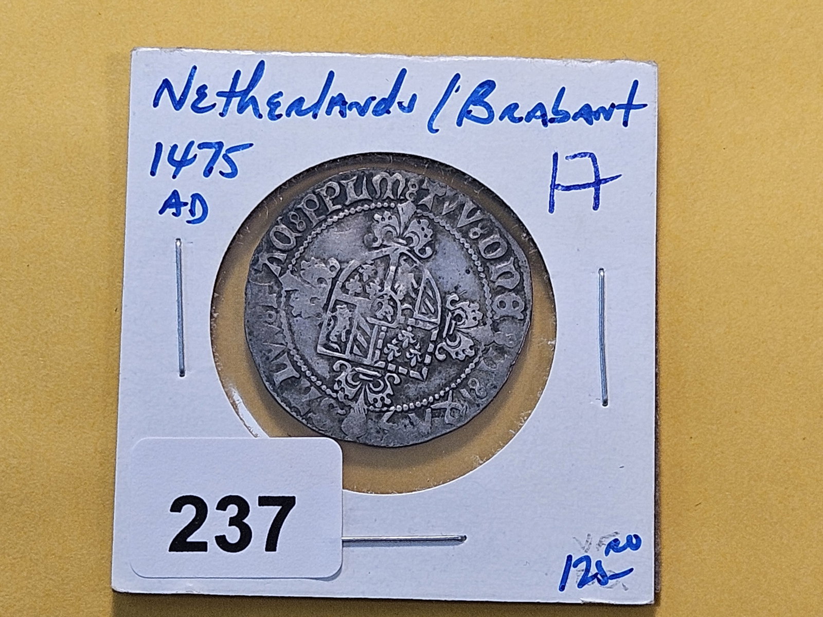 MEDIEVAL! 1475 Netherlands Silver Two Patards - 2