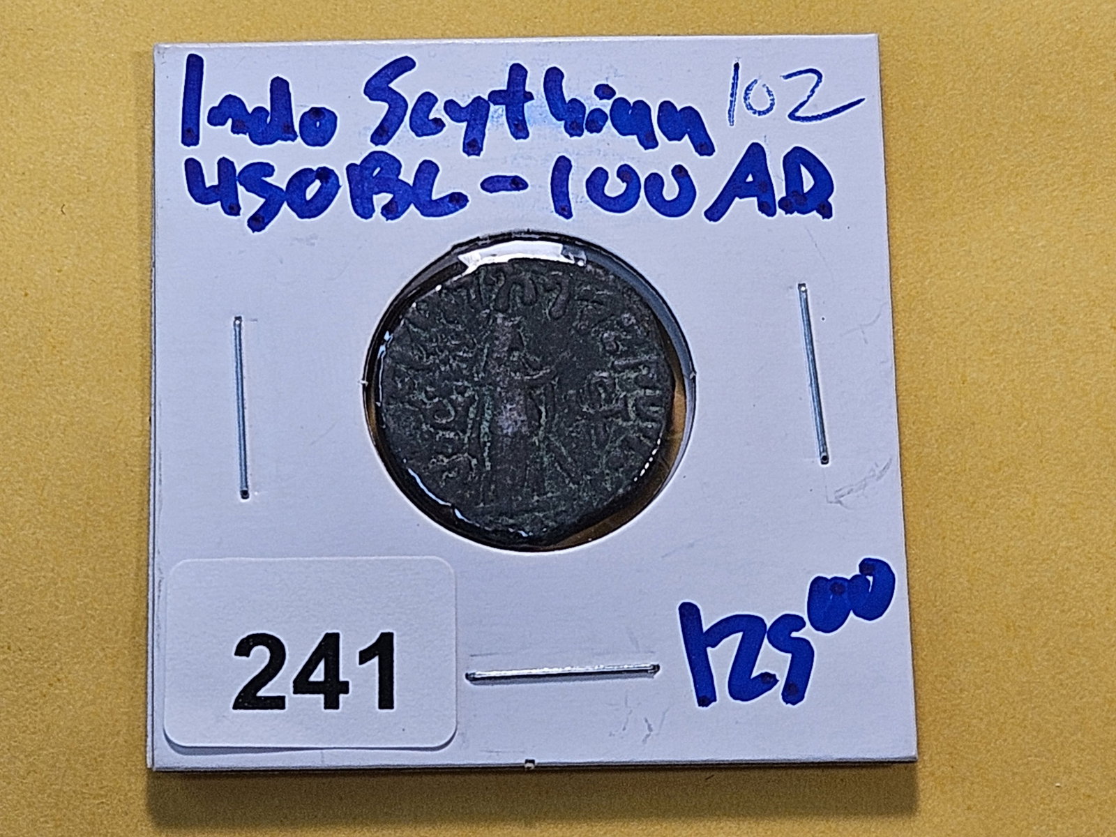 ANCIENT! Indo Scythian 450 BC to 100 AD Tetradrachm Coin - 2