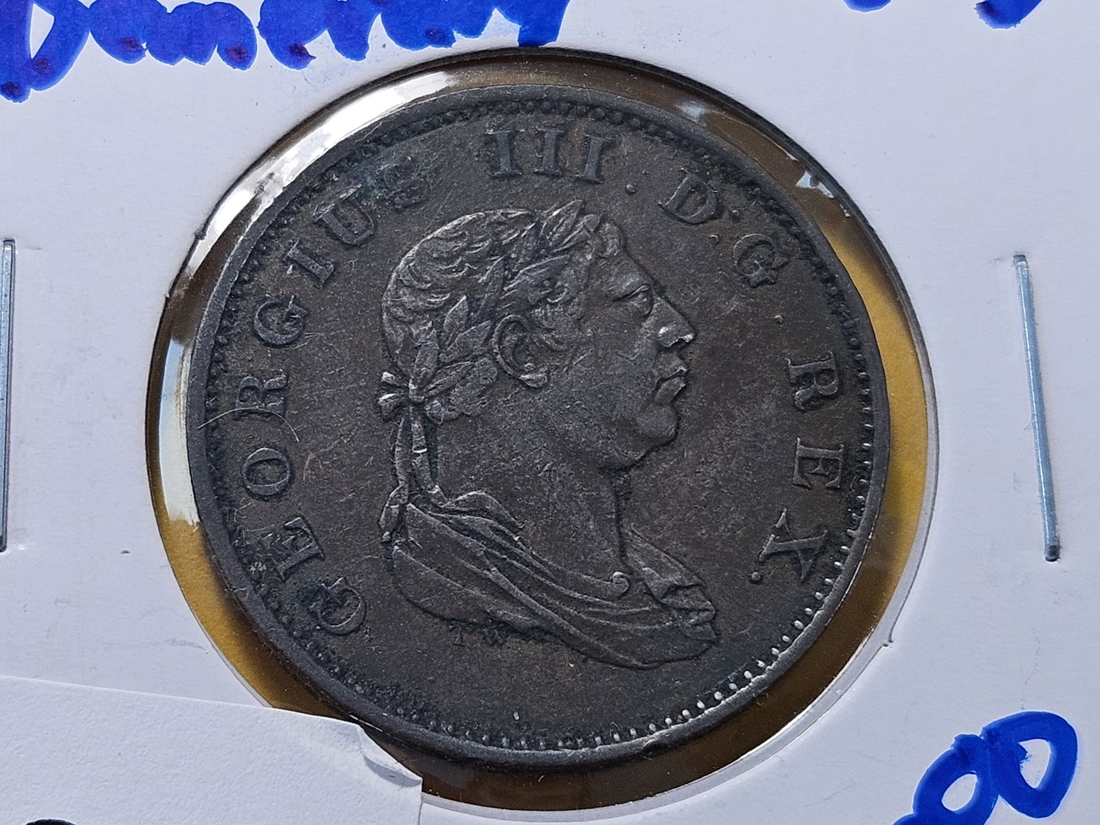 Better Grade 1813 Essequibo and Demerara Half Stiver: KM# 9. About Uncirculated!