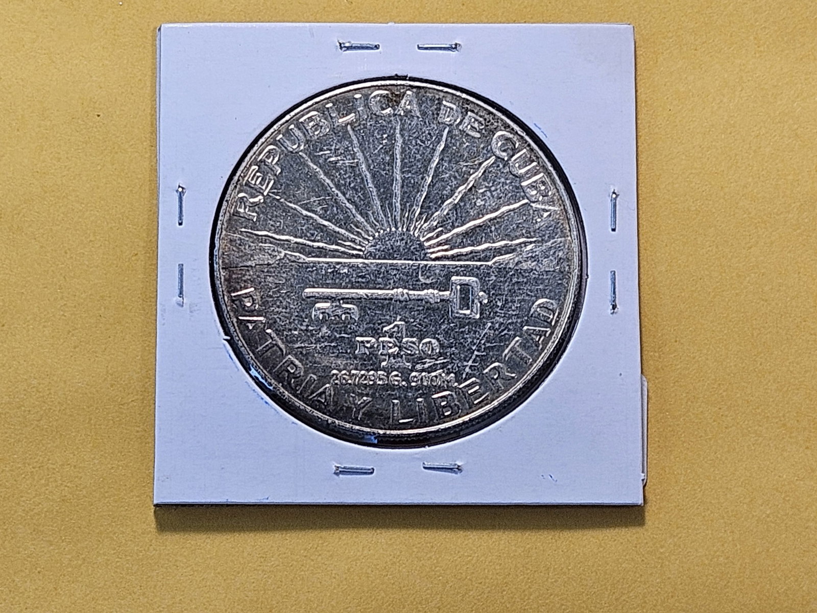 1953 Cuba Proof Silver Peso - 3