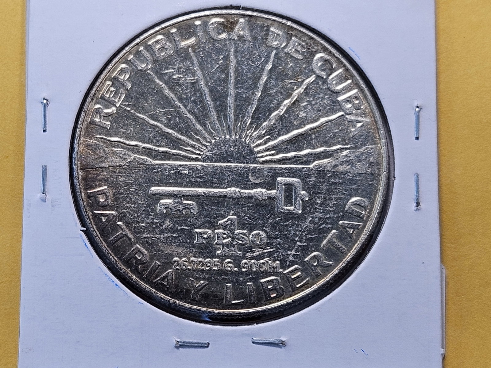 1953 Cuba Proof Silver Peso - 4
