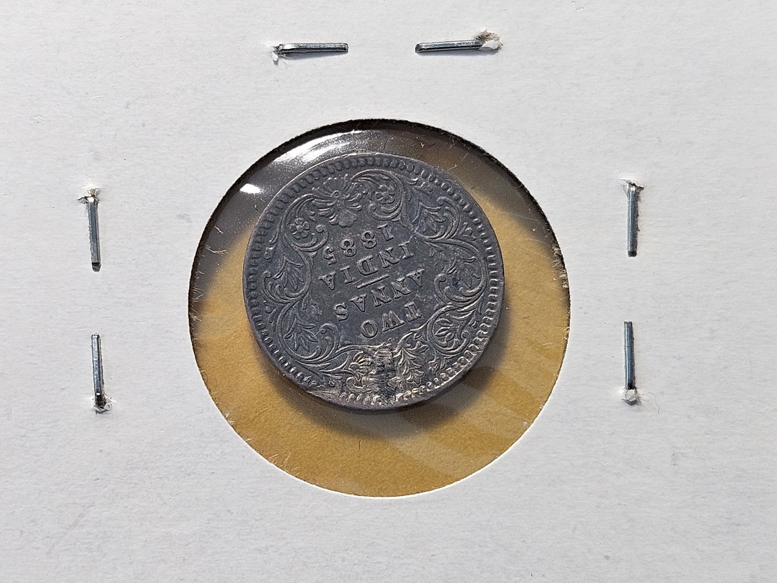 Two Foreign Silver Coins from India and Britain - 6
