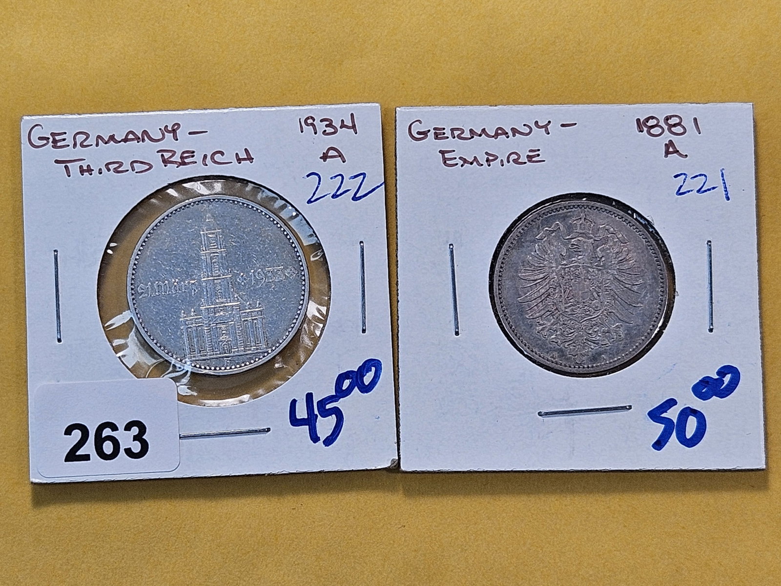 Two German Silver Coins