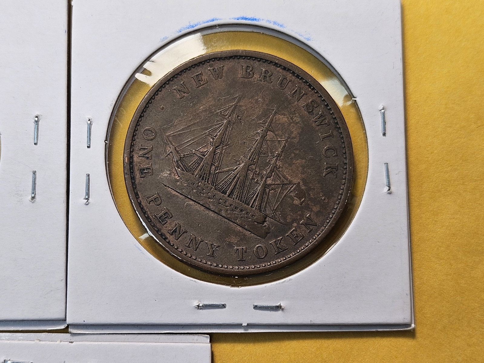 Five Copper Bank Tokens from New Brunswick and Nove Scotia - 7