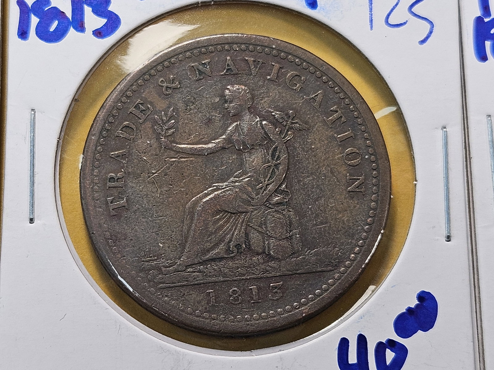 Five Copper Bank Tokens from Canada and Nove Scotia - 3