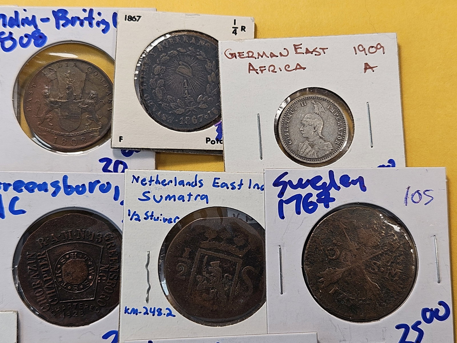 Fourteen Mixed Foreign Coins, Three are Silver! - 3
