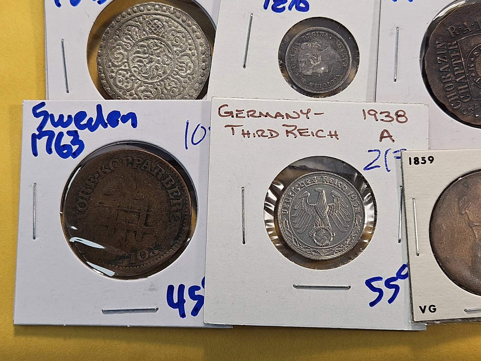 Fourteen Mixed Foreign Coins, Three are Silver! - 4
