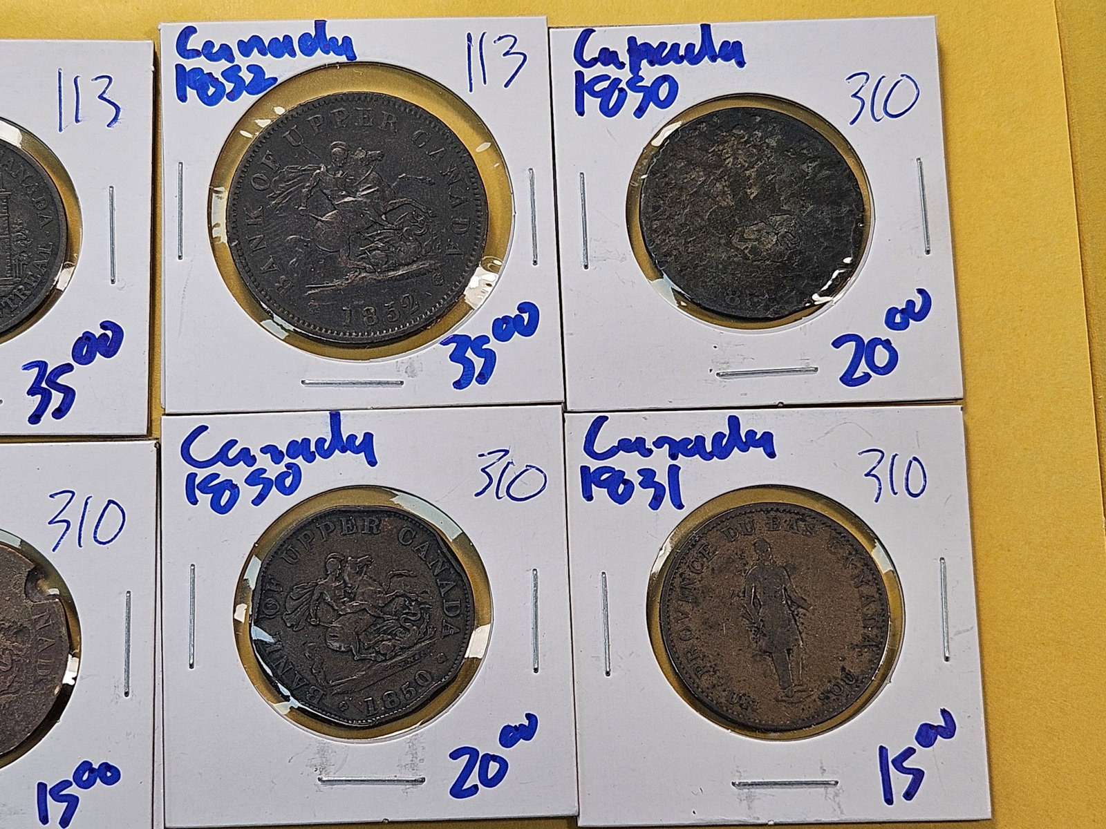 Eight Canadian Copper Bank Tokens - 3