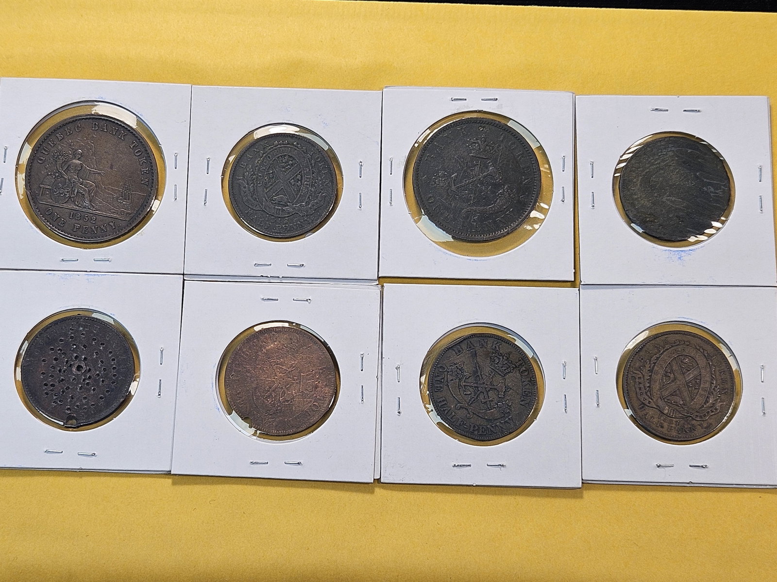 Eight Canadian Copper Bank Tokens - 4