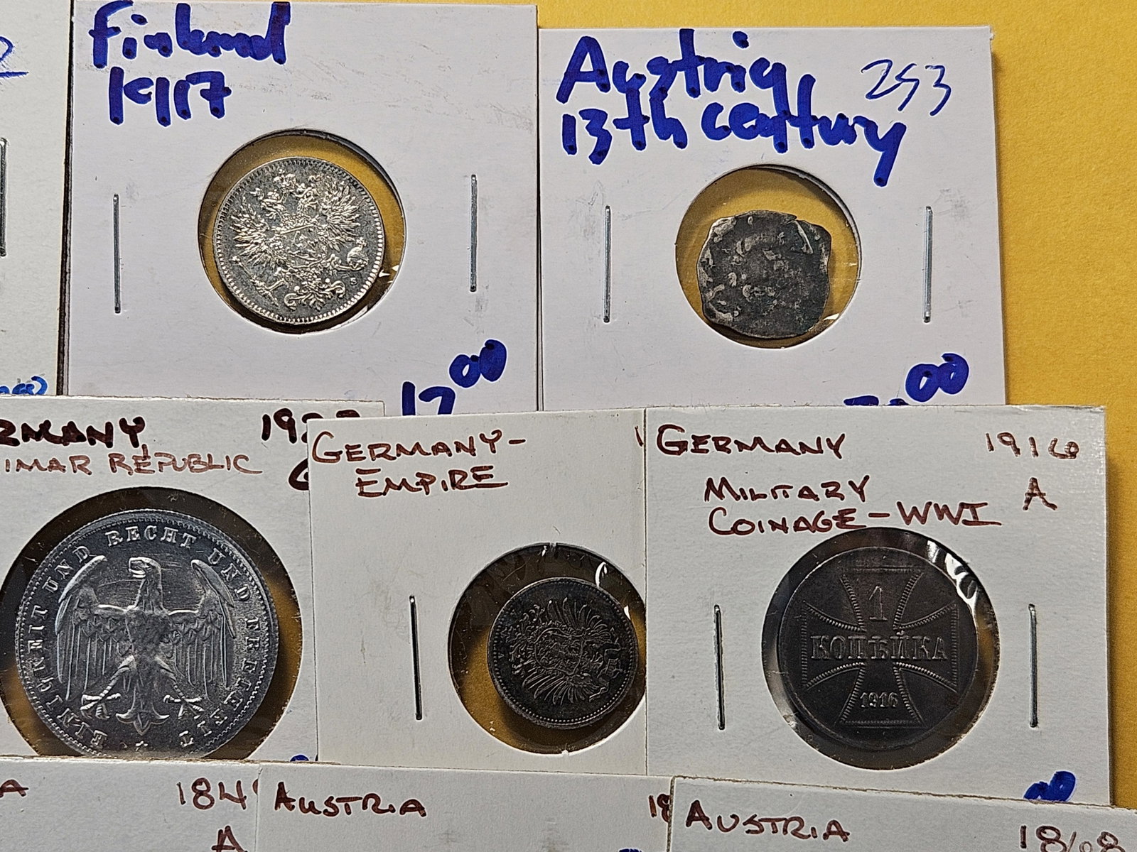Fourteen Mixed Foreign Coins, Five are Silver! - 3