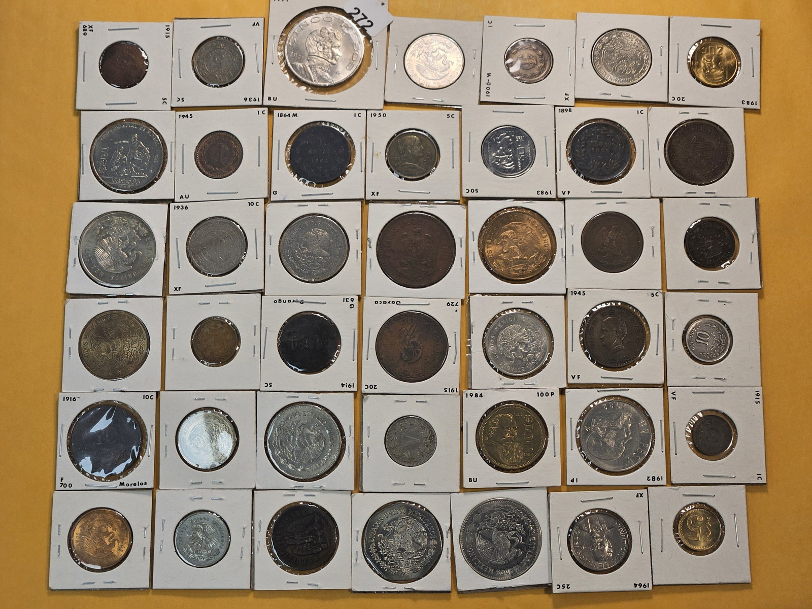 Forty-Two Mixed Mexican Coins