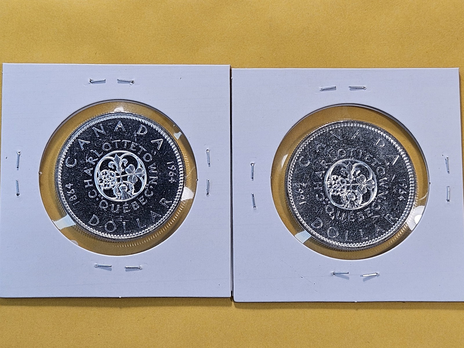 Two Brilliant Uncirculated 1964 Canadian Silver Dollars - 4