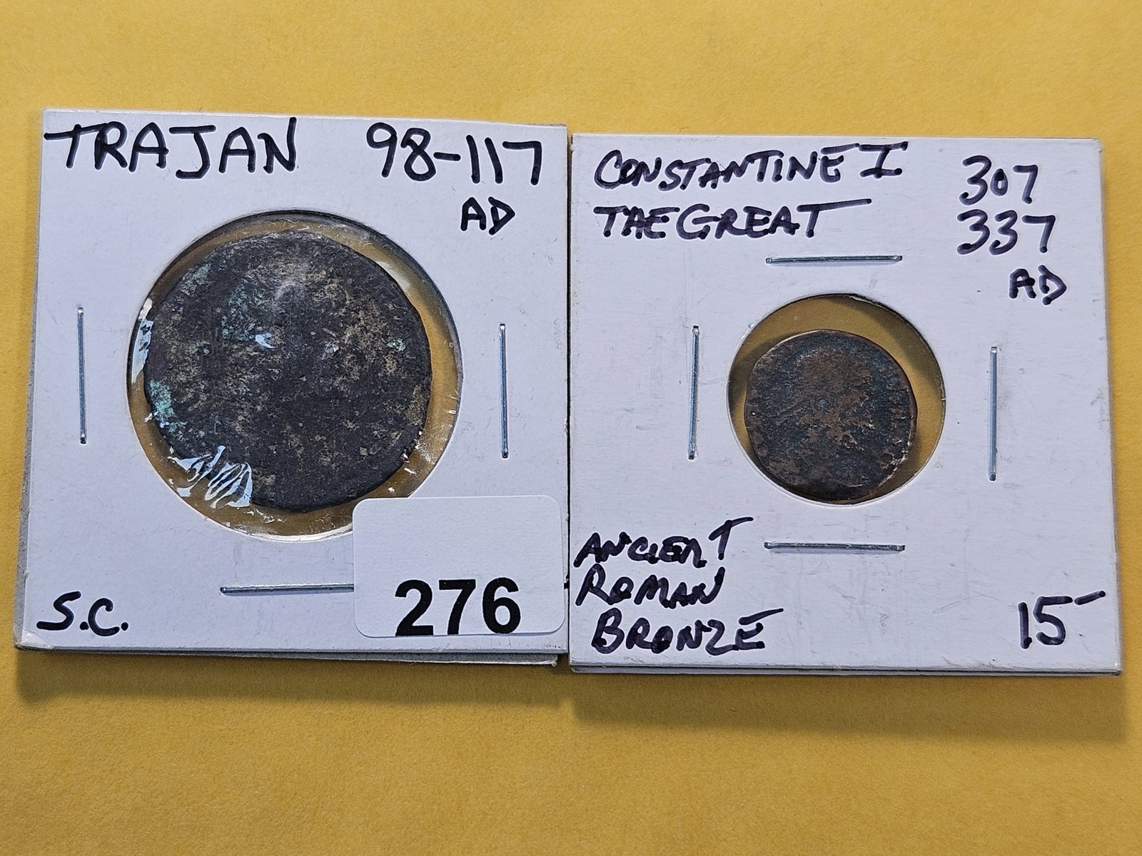 ANCIENTS! Two Ancient Bronze Coins (1 of 6)