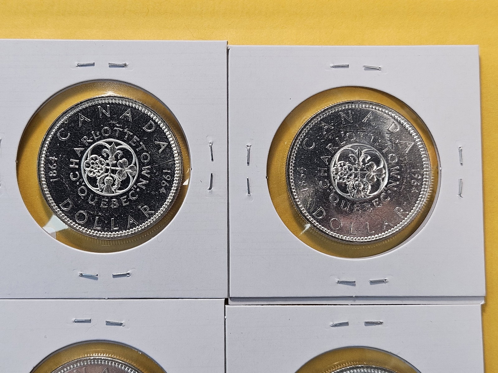 Four Brilliant Uncirculated 1964 Canadian Silver Dollars - 5