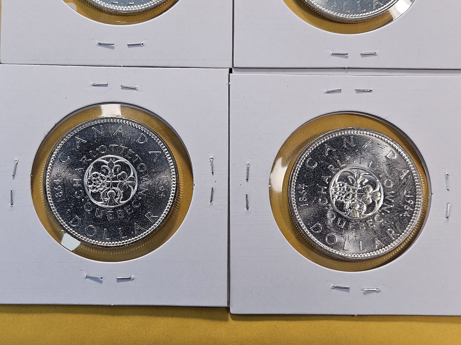 Four Brilliant Uncirculated 1964 Canadian Silver Dollars - 6