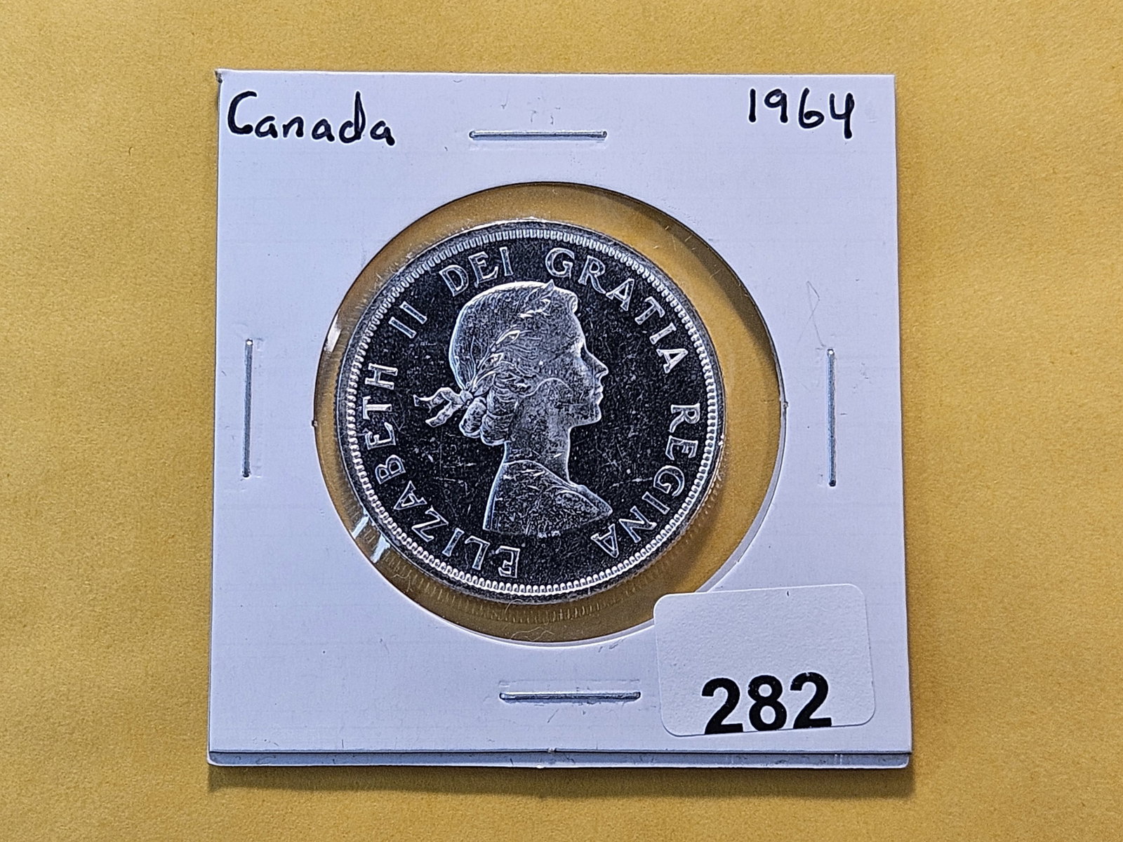 Brilliant Uncirculated 1964 Canadian Silver Dollar - 2
