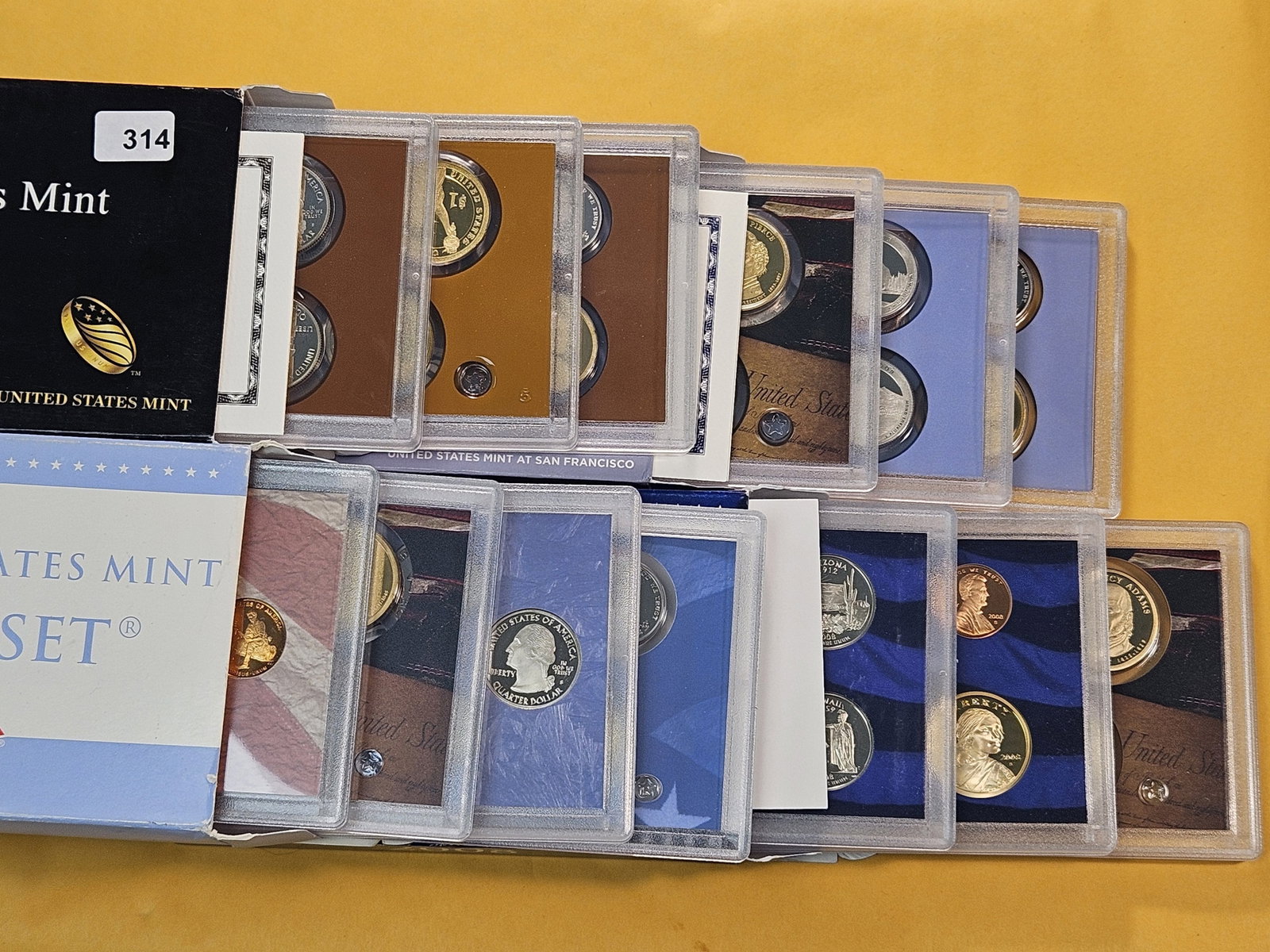 Four Consecutive US Mint Proof Sets - 2