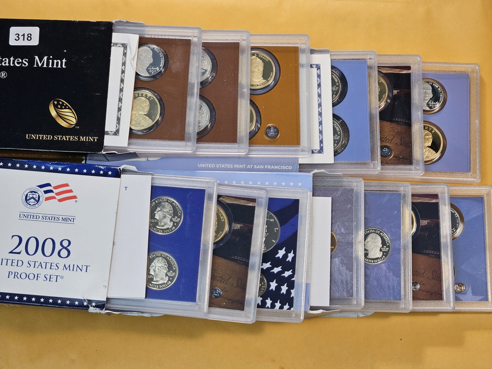 Four Consecutive US Mint Proof Sets - 2