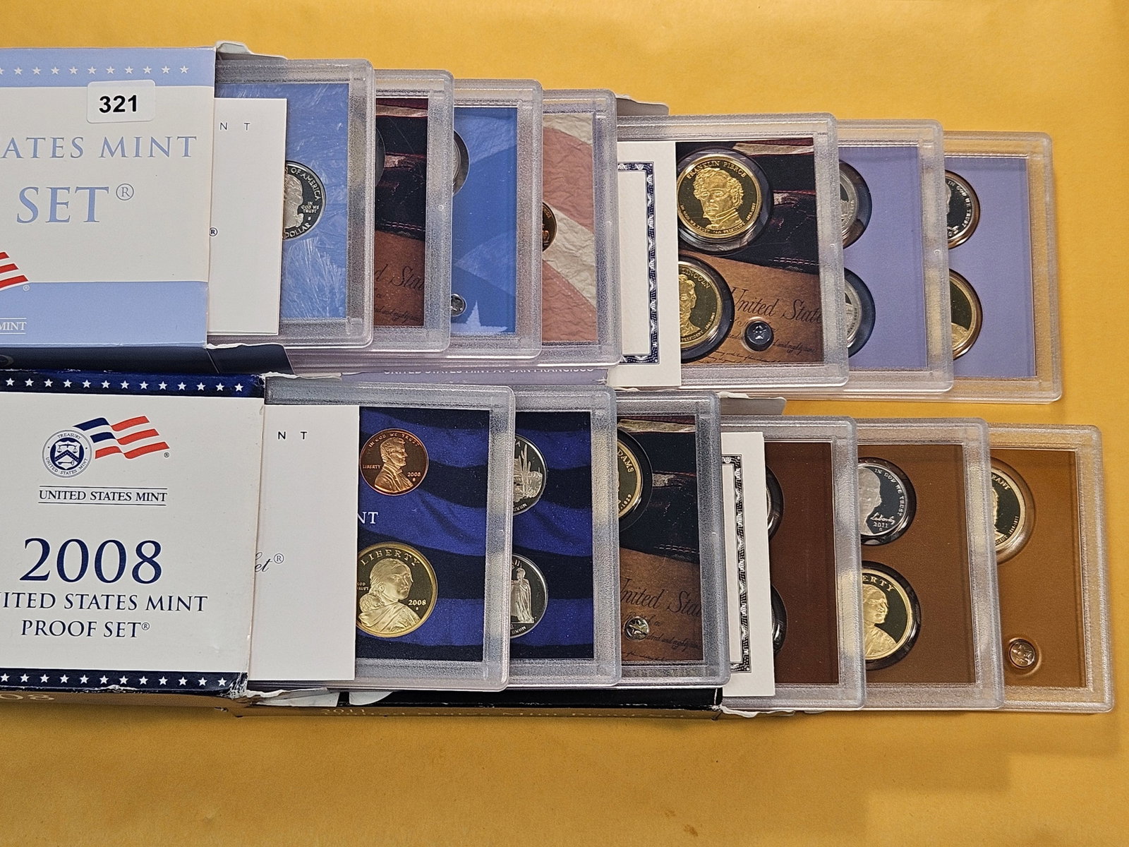 Four Consecutive US Mint Proof Sets - 2
