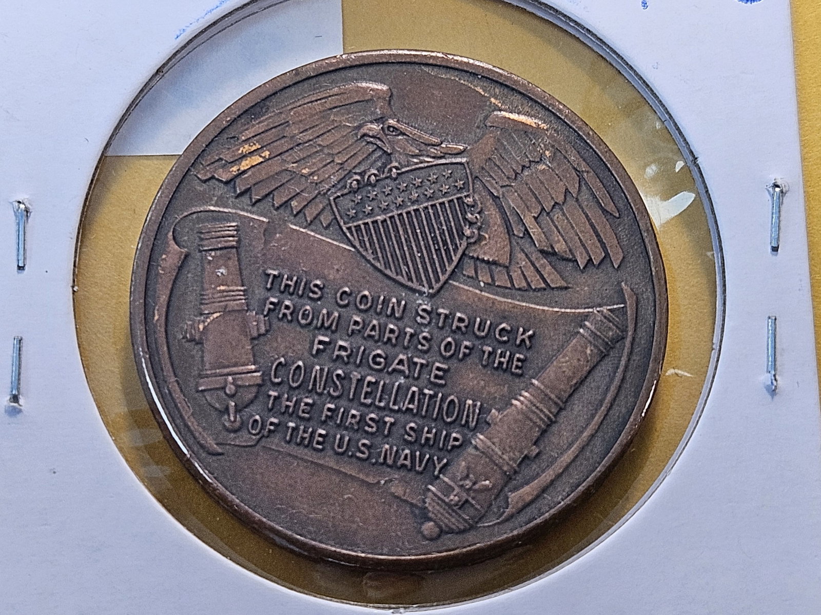 1797 USS Constellation Ship Medal - 4